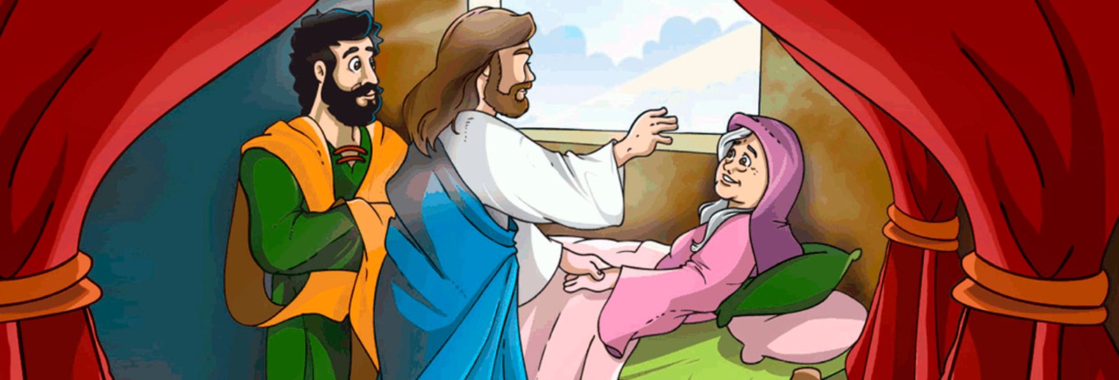 Lição 3 - Jardim de Infância - Jesus cura uma mulher - SLIDES E VIDEOAULAS
