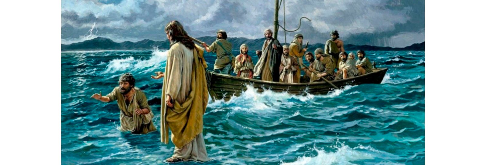 Portal EBD - Lição 11 - Jardim de Infância - Jesus anda sobre as águas