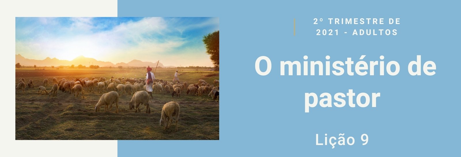 Lição 9 - O ministério de pastor IV